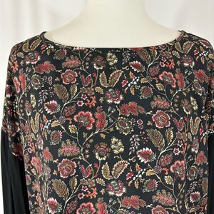 C Wonder Paisley/Floral Long Sleeve Top